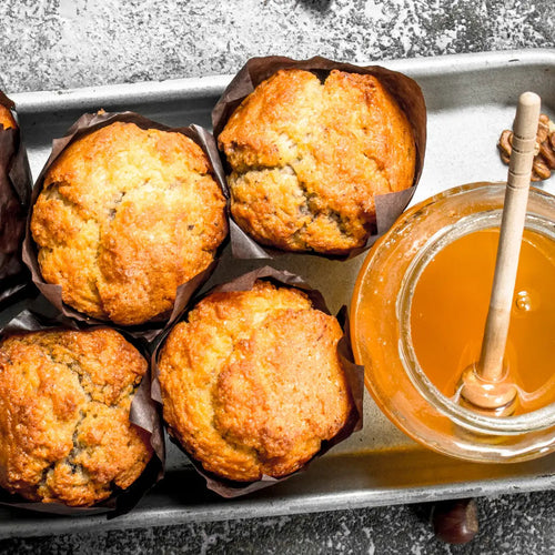 Comb-Honey-Apple-and-Cinnamon-Muffins Happy Valley Honey