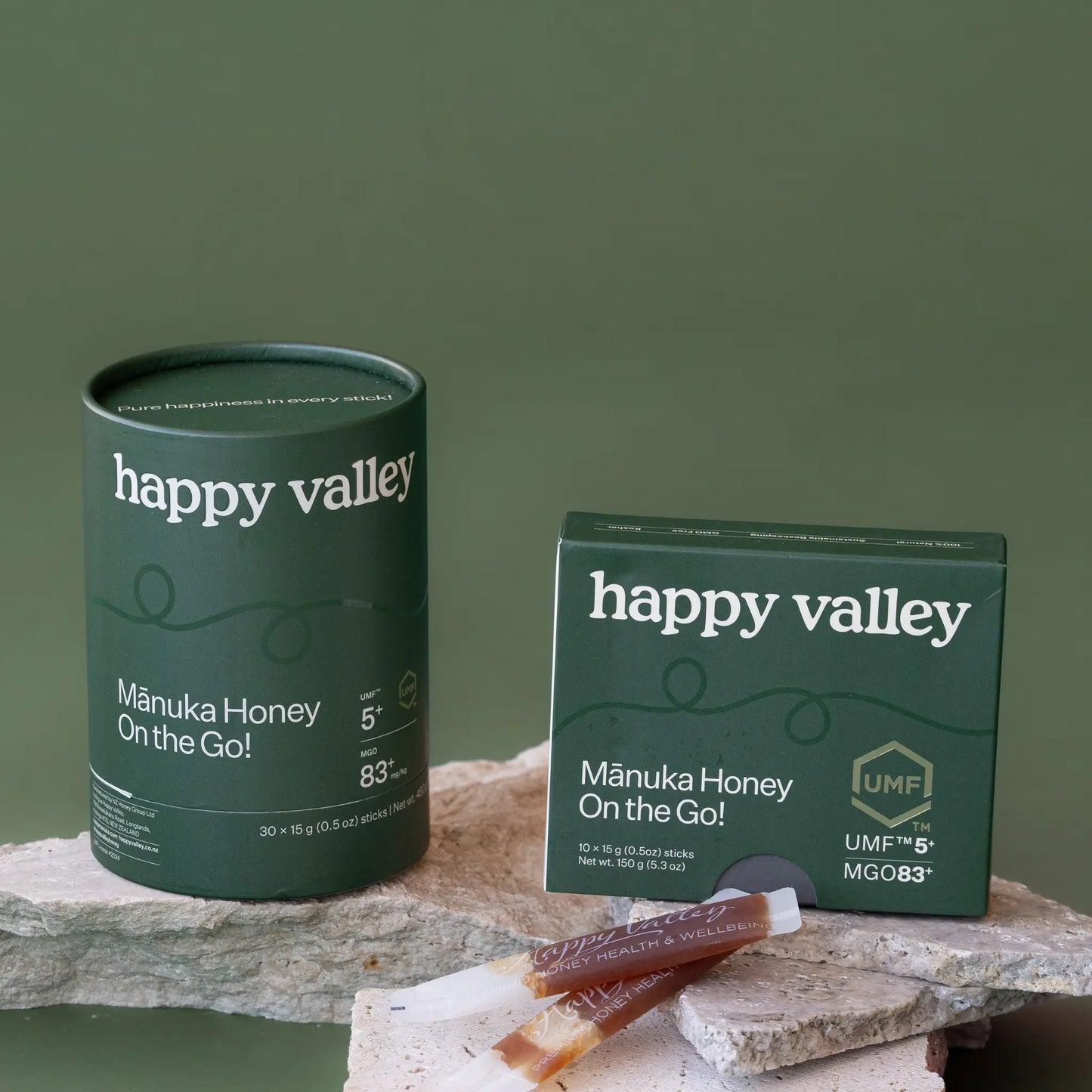 Honey Packets - On the Go UMF 5+ Manuka Honey Sticks Happy Valley Honey