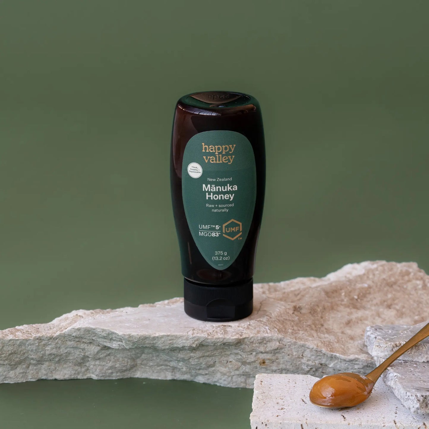Creamy & Squeezy UMF 5+ MGO 83+ Mānuka Honey Happy Valley Honey