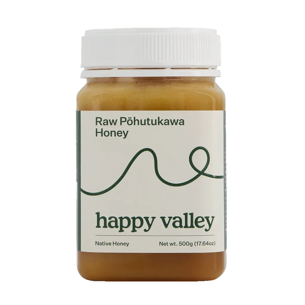 500g Native Pohutukawa Honey Happy Valley Creamy with a hint of sea salt