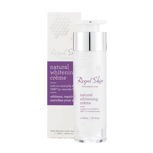Royal Skin Natural Whitening Creme 30ml Made from Royal Jelly and Manuka Honey
