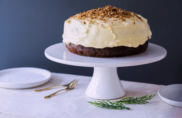 Christmas Cake with Toffee nut crunch