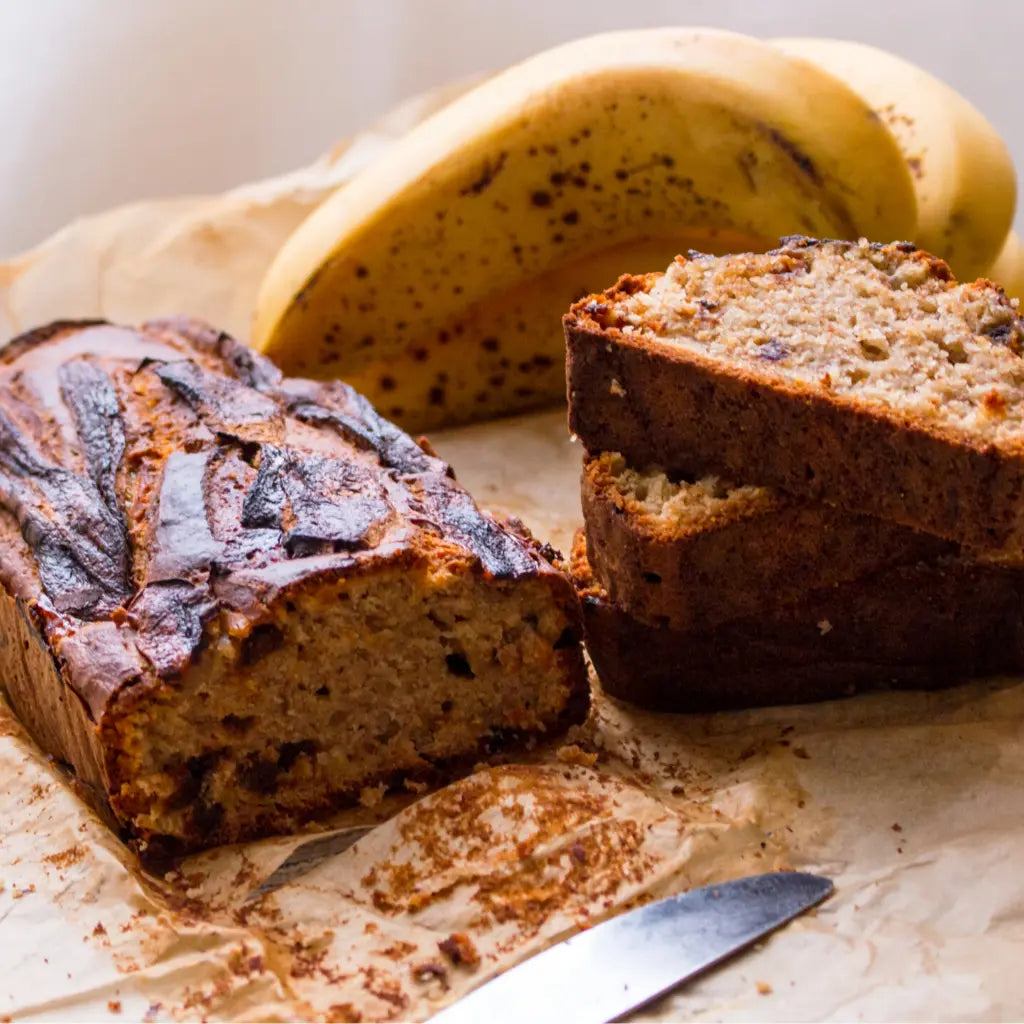 Coconut, Banana and Raspberry Bread