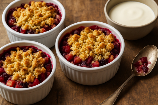 Easy Berry and Apple Crumble