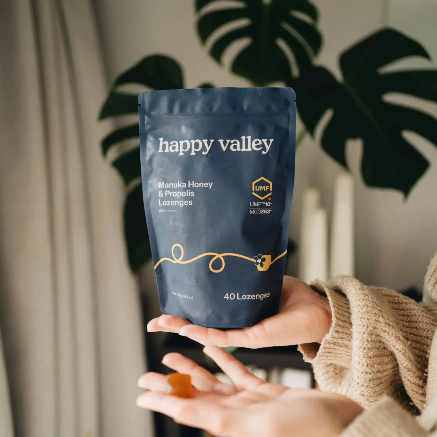 Free Manuka Honey & Propolis with Lemon Lozenges Happy Valley