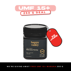 UMF 15+ Manuka Honey 6x250g + Free UMF 10+ 250g