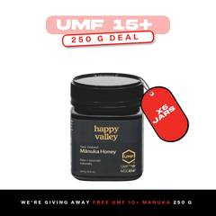 UMF 15+ Manuka Honey 6x250g + Free UMF 10+ 250g